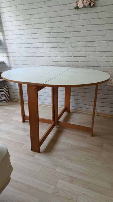 Solidny stół rozkładany drewniany IKEA
