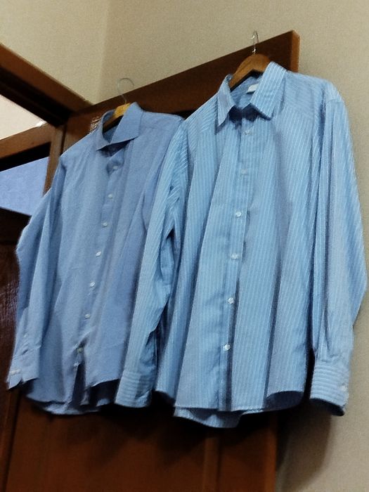 Рубашка, светлые мужские  брюки, футболка, пиджак