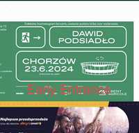 2 Bilety Koncert Dawid Podsiadło Chorzów 22.06.2024 Płyta Early Entrac