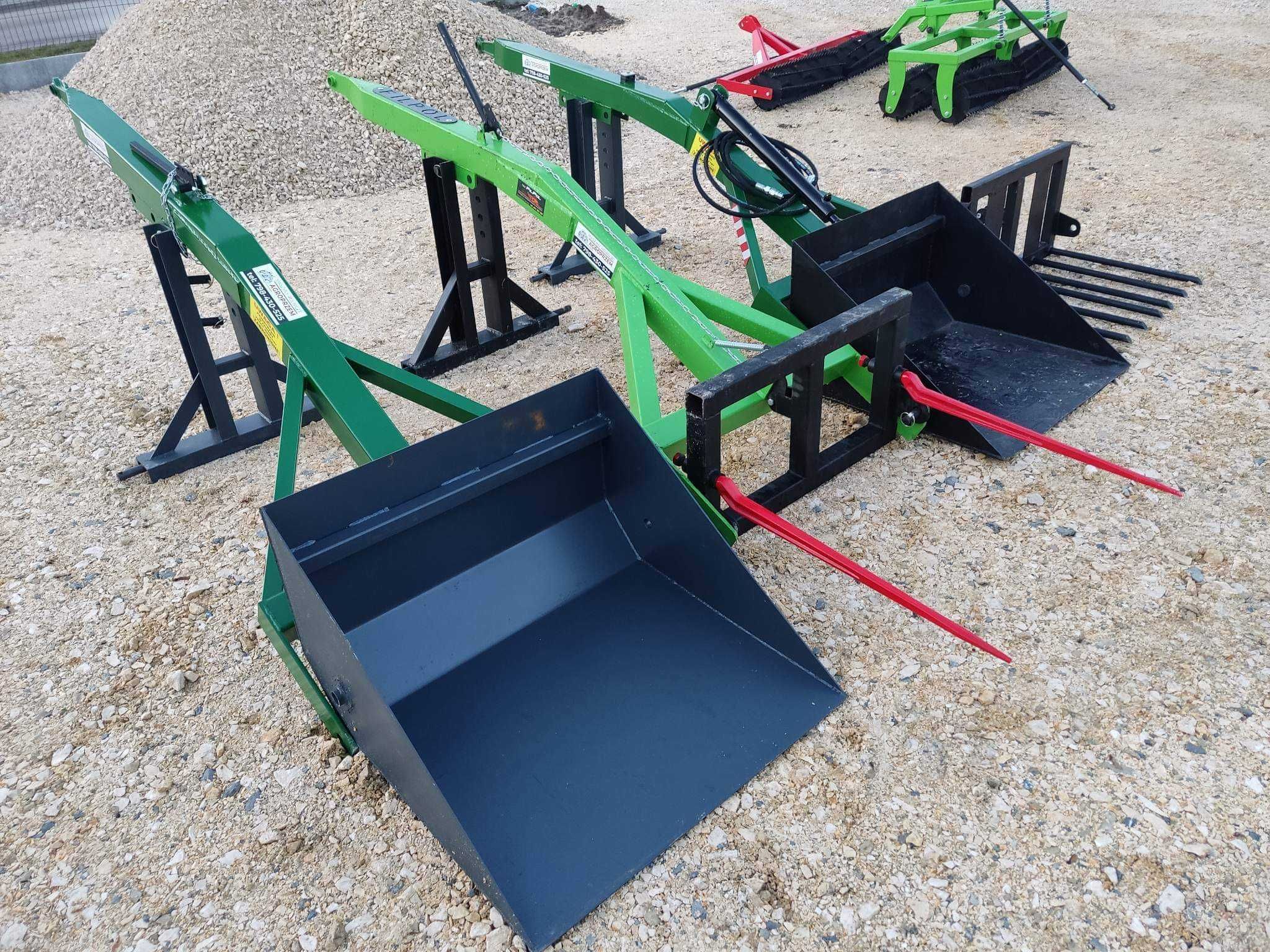 Podnośnik na tył ciągnika ramie hydraulika widły do obornika