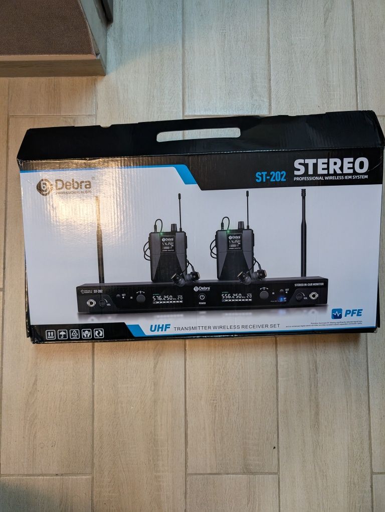 Debra ST202 професійна стерео система вушного моніторингу (true stereo