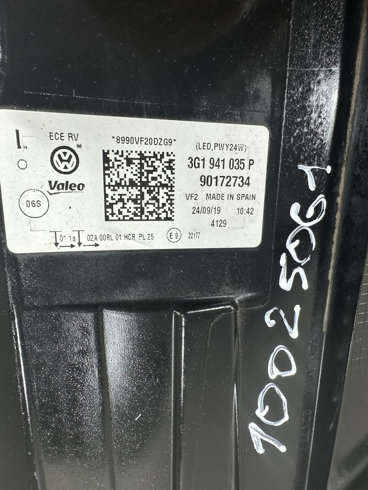Фара передняя левая VW Passat B8 ( 2019 2020 2021 2022 2023 г.) ЄВРОПА