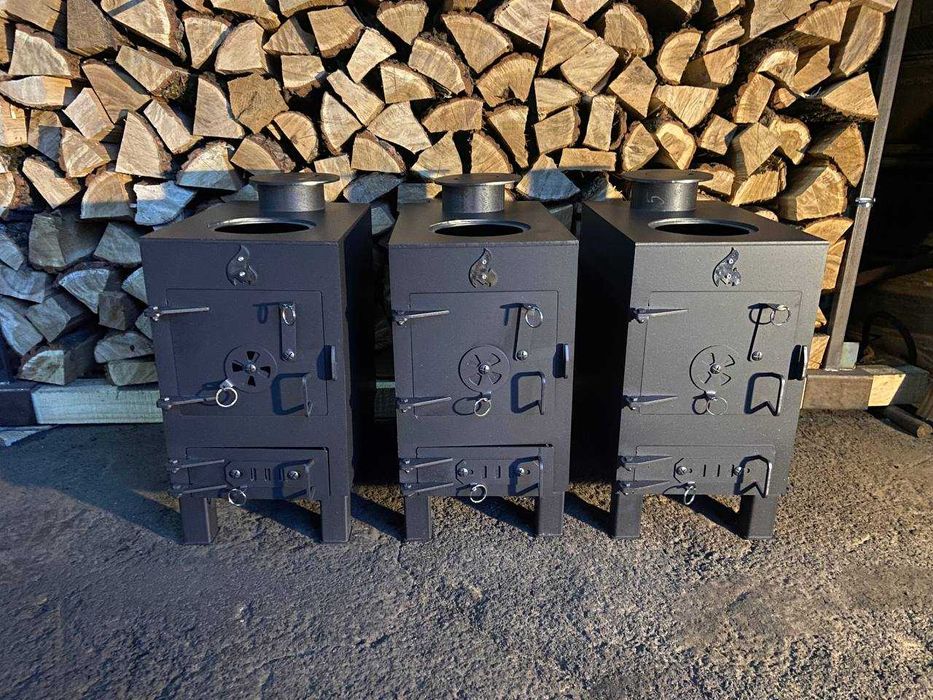 !Розпродаж! Буржуйка - піч на 30 м² посилена 5 мм / печь буржуйка