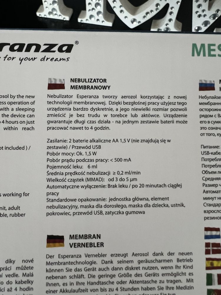 Przenośny cichy inhalator siateczkowy nebulizator