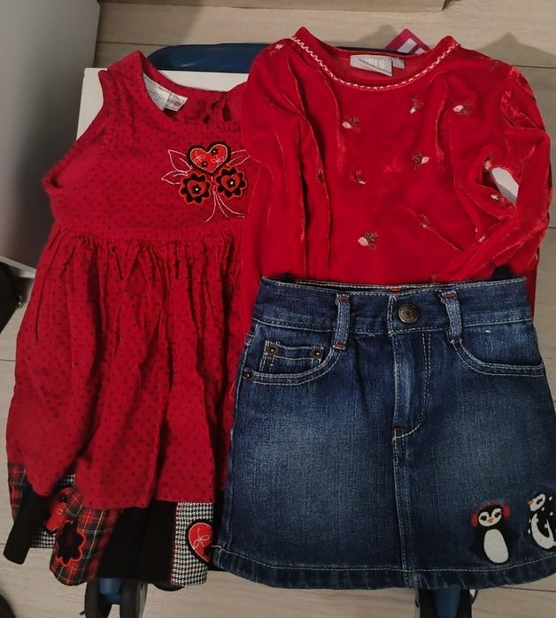 Zestaw ubrań dla dziewczynki rozm 86/92