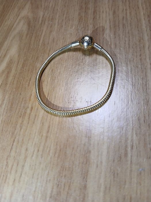 Pulseira PANDORA prata banhada a ouro
