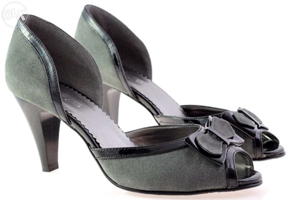 Piękne Szare czółenka, Szpilki R.39 Nowe