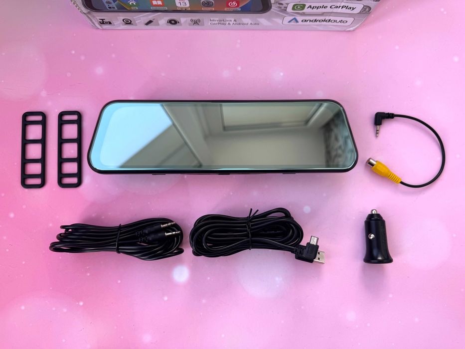 Магнитола с CarPlay и регистратором в ЗЕРКАЛЕ