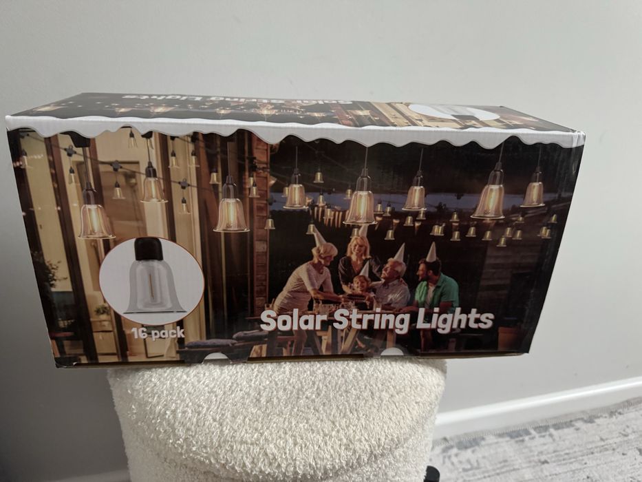 Nowe lampki solarne 16 szt w ksztalcie dzwonkow