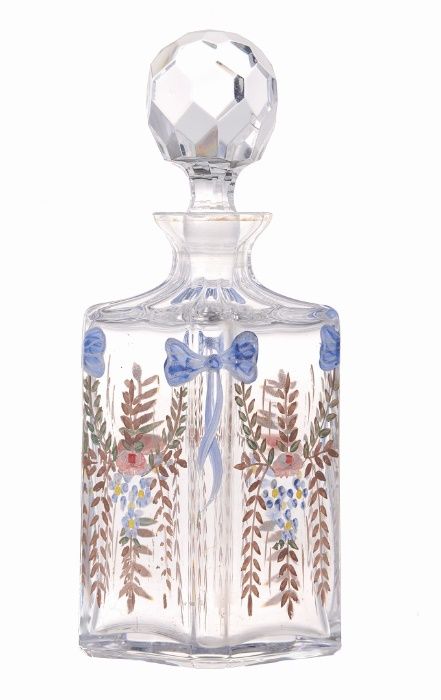 Decanter antigo em Cristal Verde