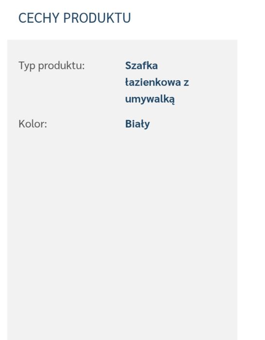 Szafka z umywalką