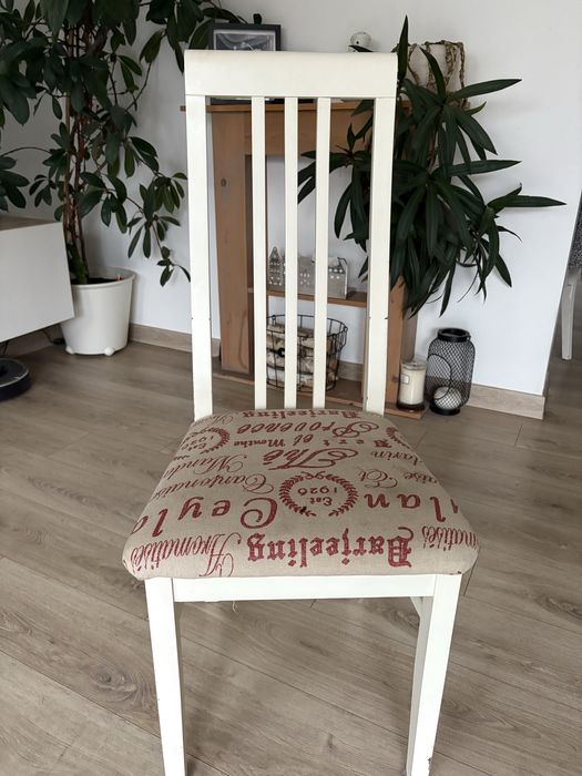 Krzesła drewniane biale 6szt