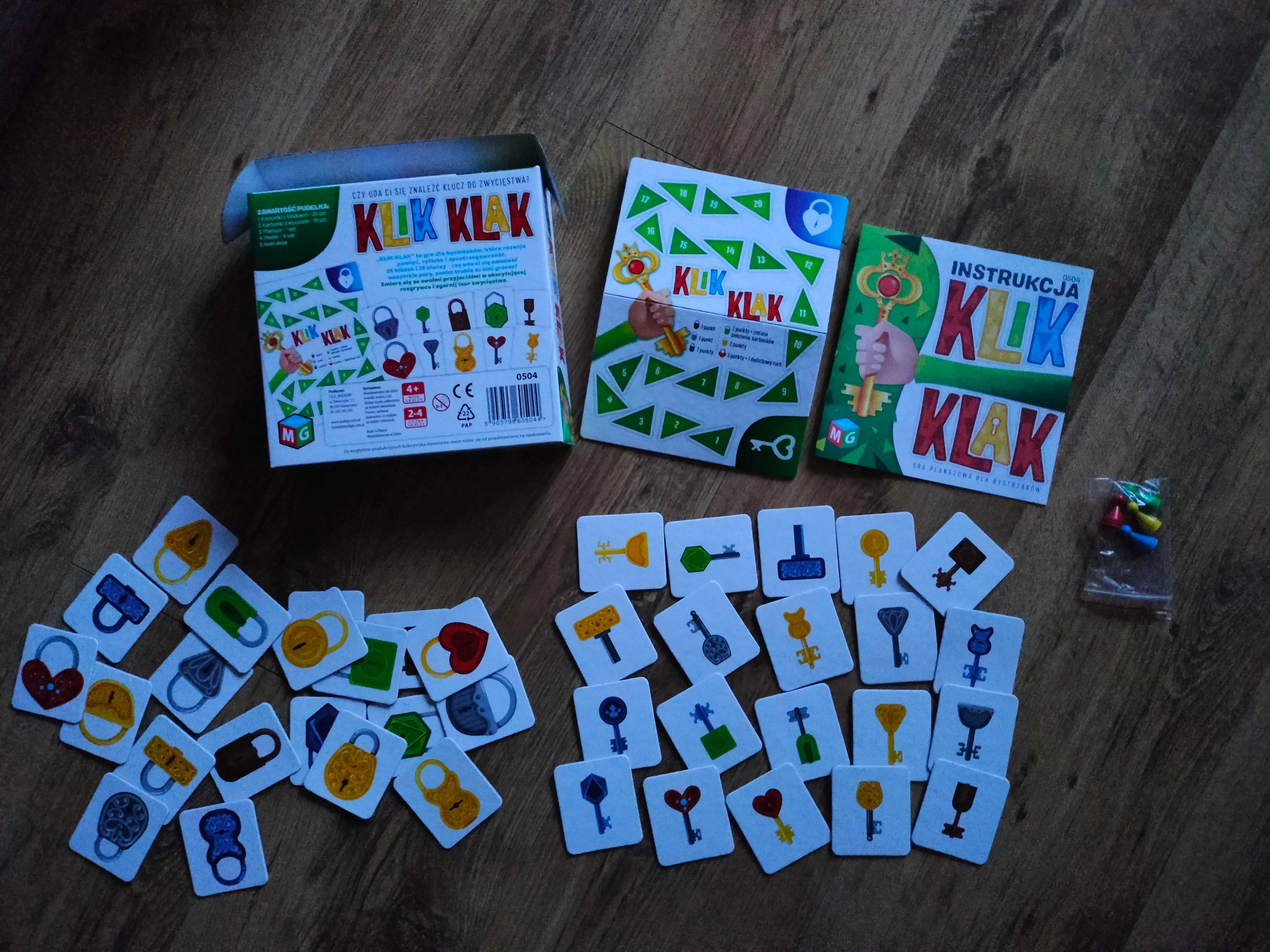 Gra planszowa dla bystrzaków Klik Klak 4+ Multigra