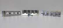 Forma do szminek DIY Fictory 4 gniazda aluminium zestaw do ust