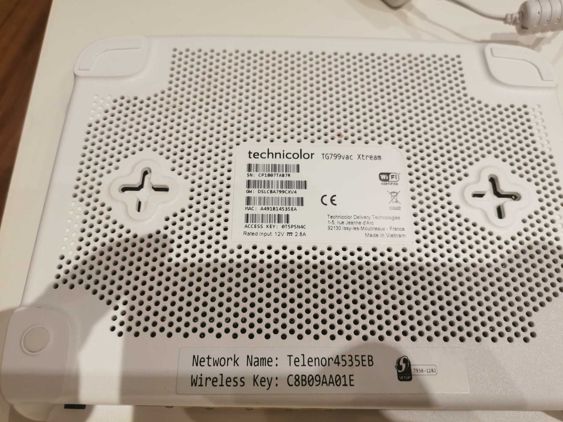 router Technicolor TG799vac