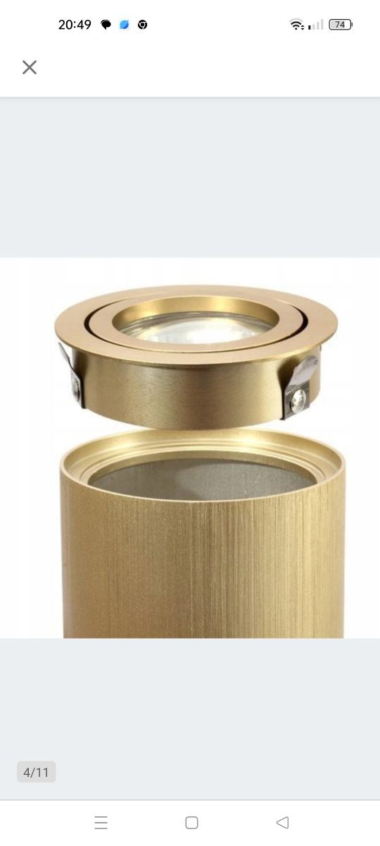 Oprawa natynkowa halogenowa tuba led