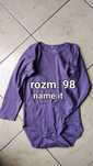 Fioletowe body z długim rękawem Name It rozm. 98
