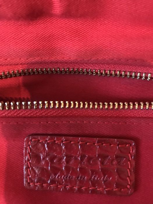 Сумка червона натуральна шкіра