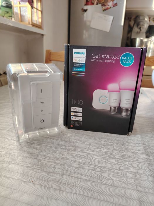 Nowy zestaw startowy Philips Hue Bridge pro plus 2x 1100LM e27 mostek
