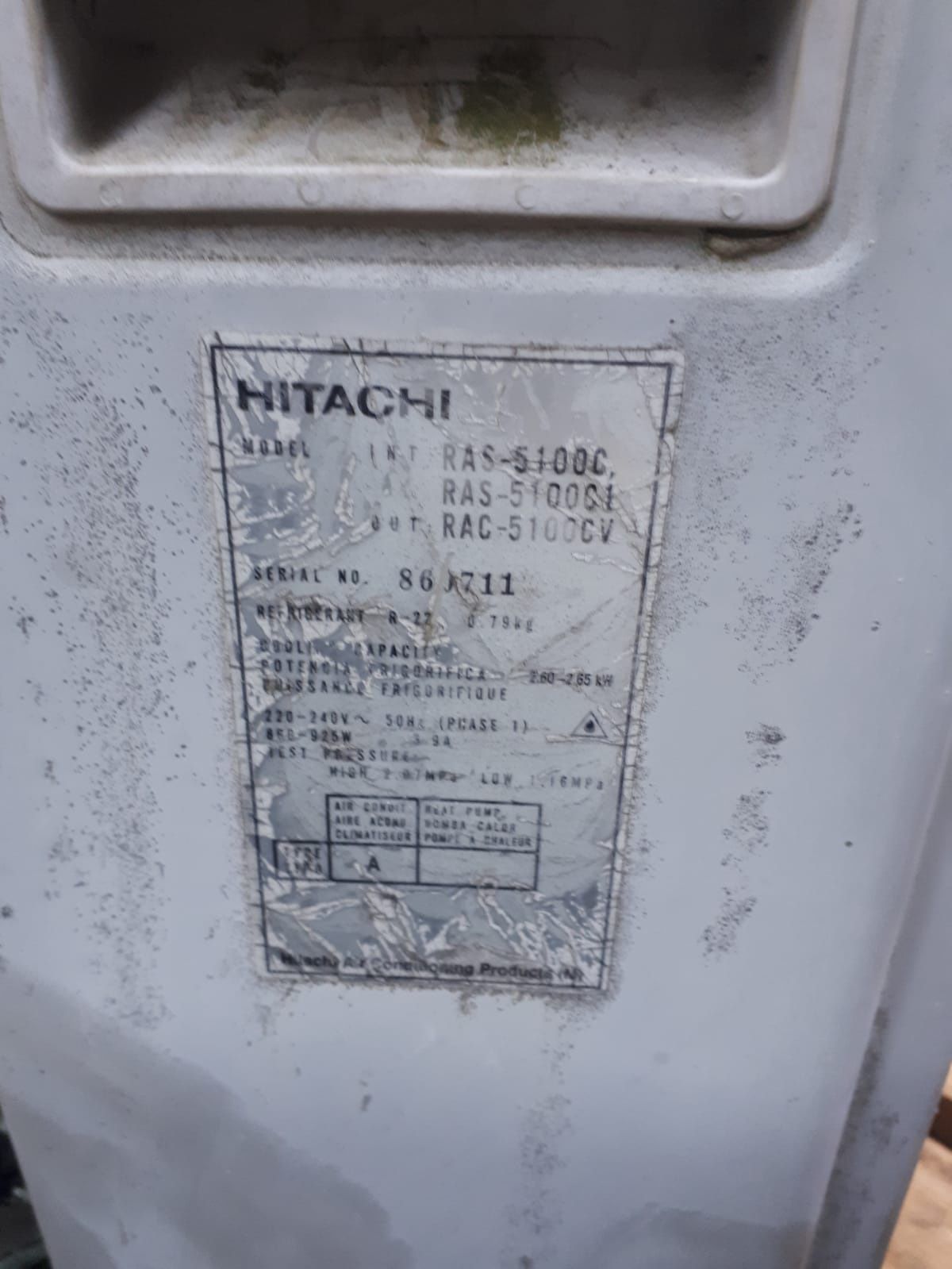 Klimatyzator Hitachi RAS-5100C