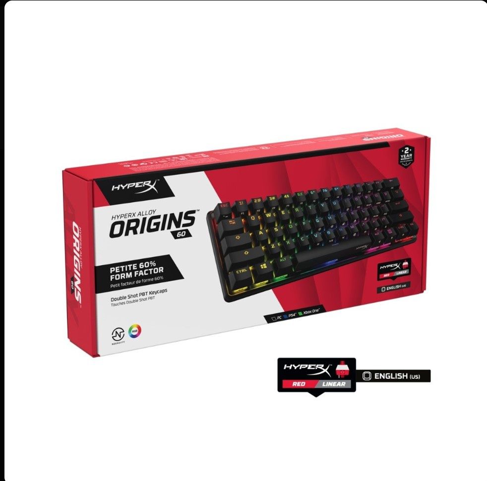 Teclado Mecânico HyperX Alloy Origins 60 RGB