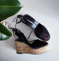 Espadryle na koturnie Karl Lagerfeld