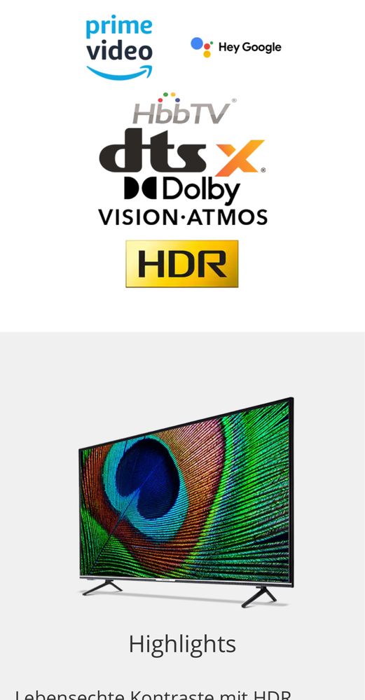 Medion 55 Life X15587 Android UltraHD 4K SmartTV