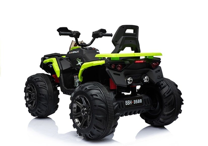 Mega Duży QUAD koła EVA SKÓRA Amotyzatory 180Watt Zielony 4x4