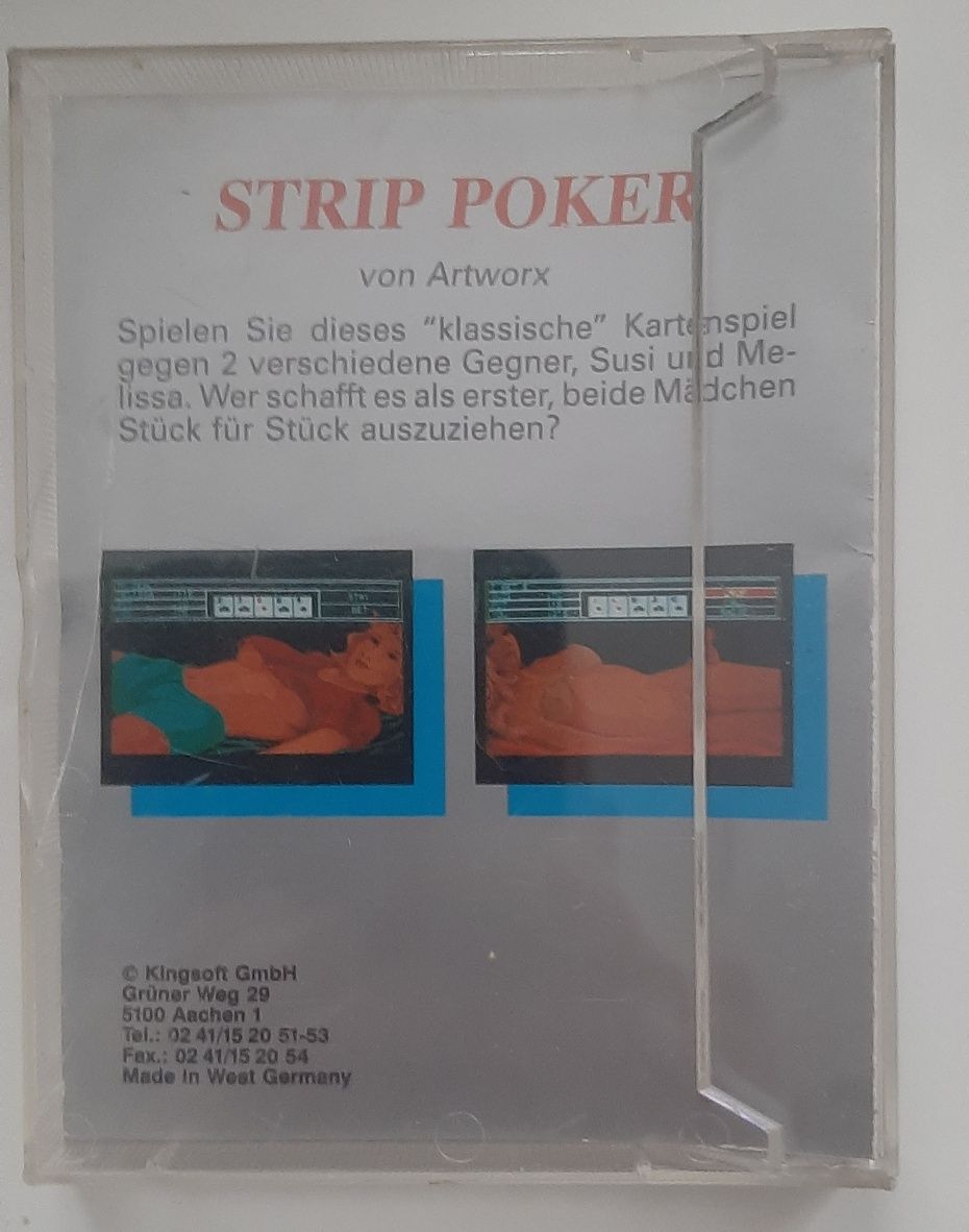 Strip Poker. Gra na Amiga Commodore.