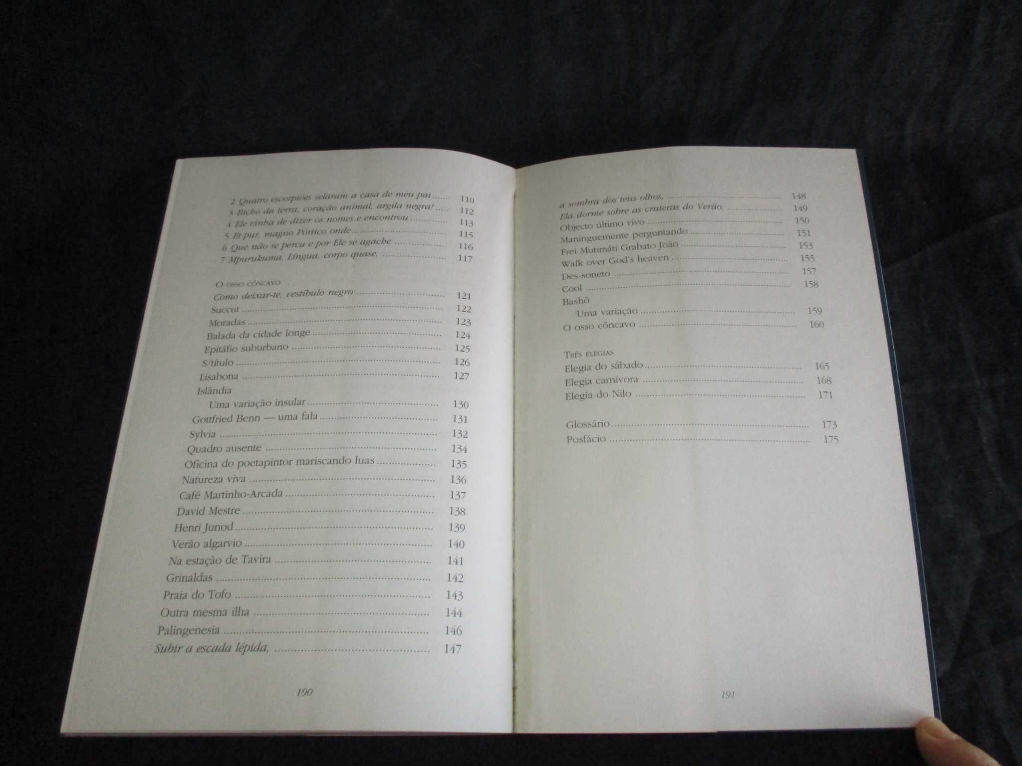 Livro O Osso Côncavo e outros Poemas Luís Carlos Patraquim Autografado