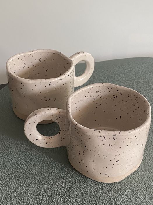 Zestaw Kubków ceramicznych (kremowe)