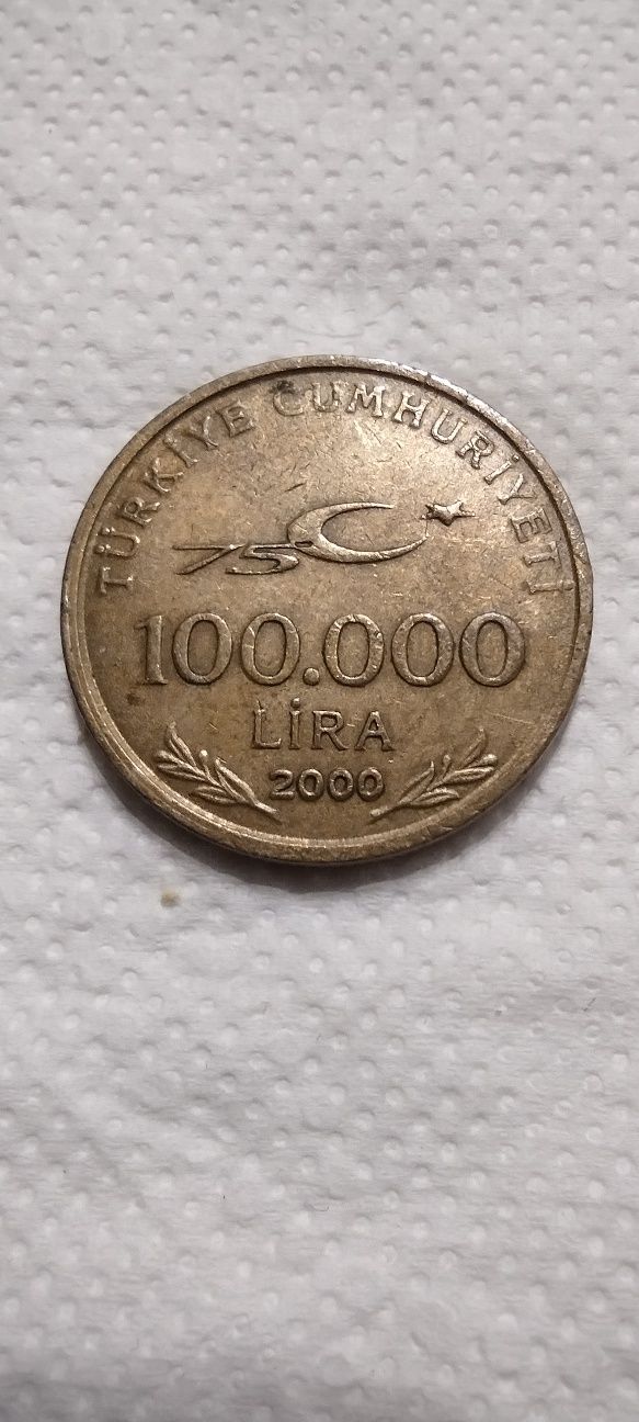 Moneta 100 000 Lira, 100 Bin Lira