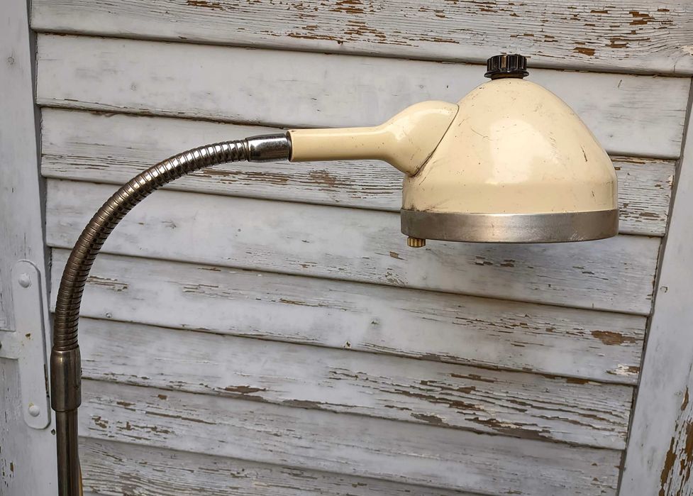 LAMPA STOJĄCA retro medyczna PRL vintage LOFT diagnostyczna podłogowa