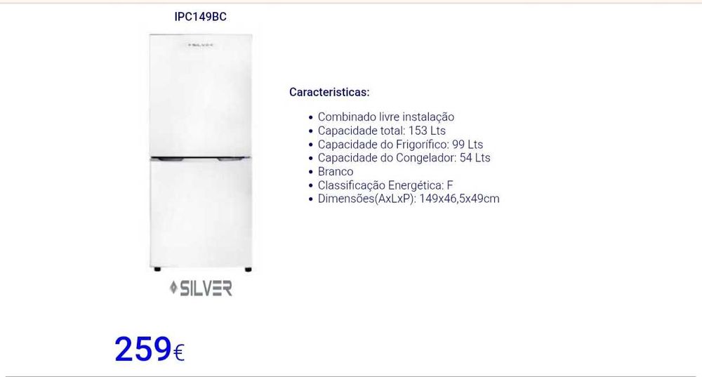 Frigorífico combinado silver 149