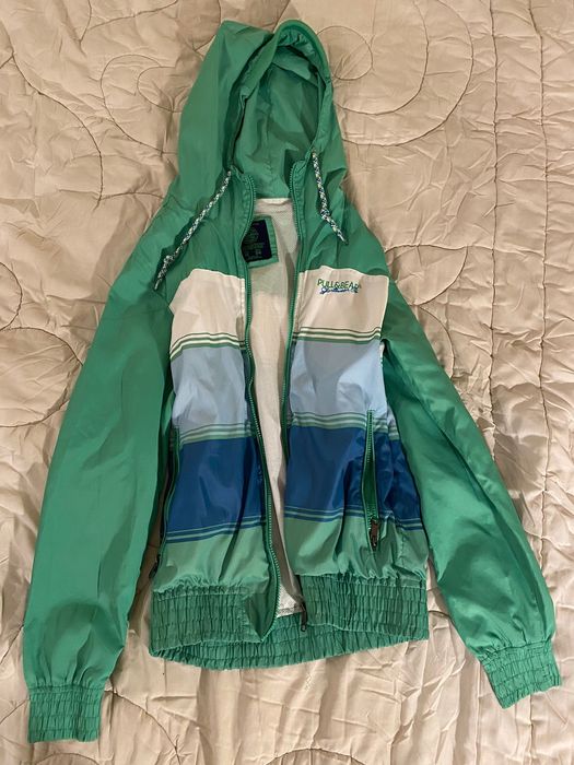 Casaco Pull&Bear Verde e azul