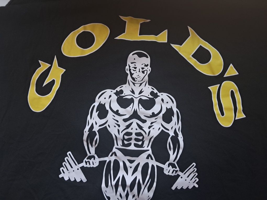Бодибилдерская майка Gold's Gym бодибилдинг фитнес