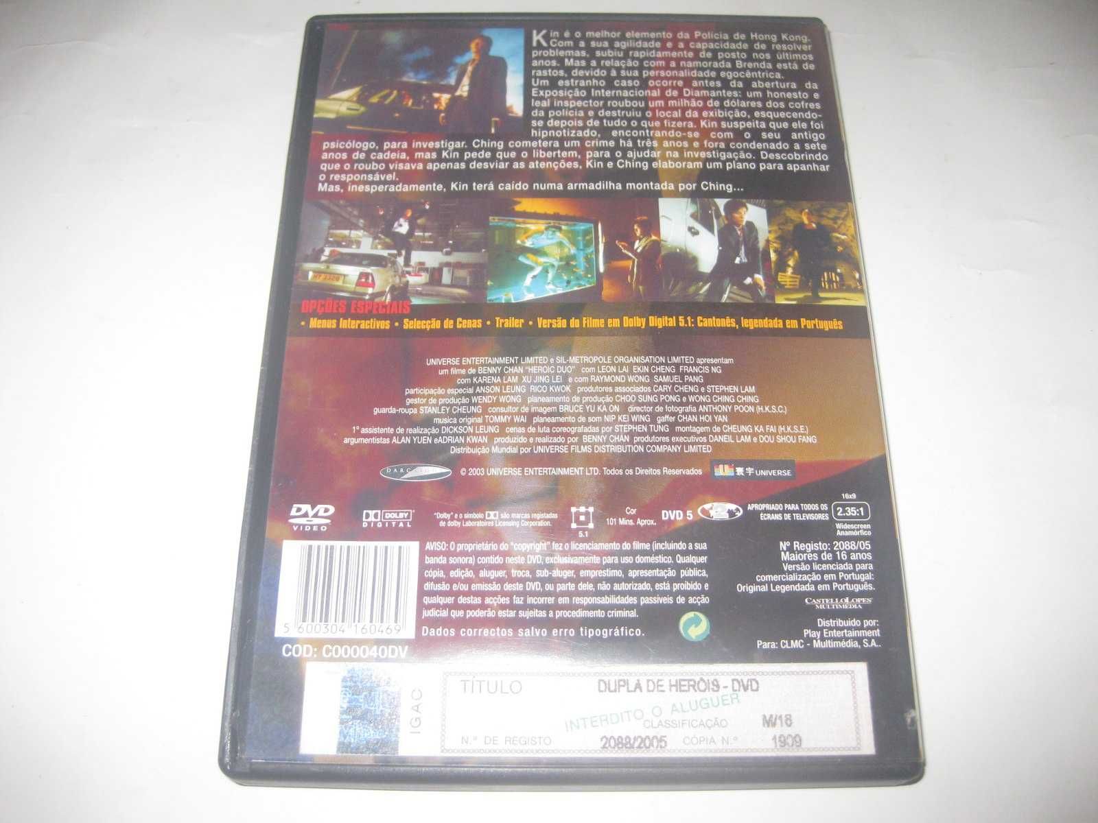 DVD "Dupla de Heróis" de Benny Chan