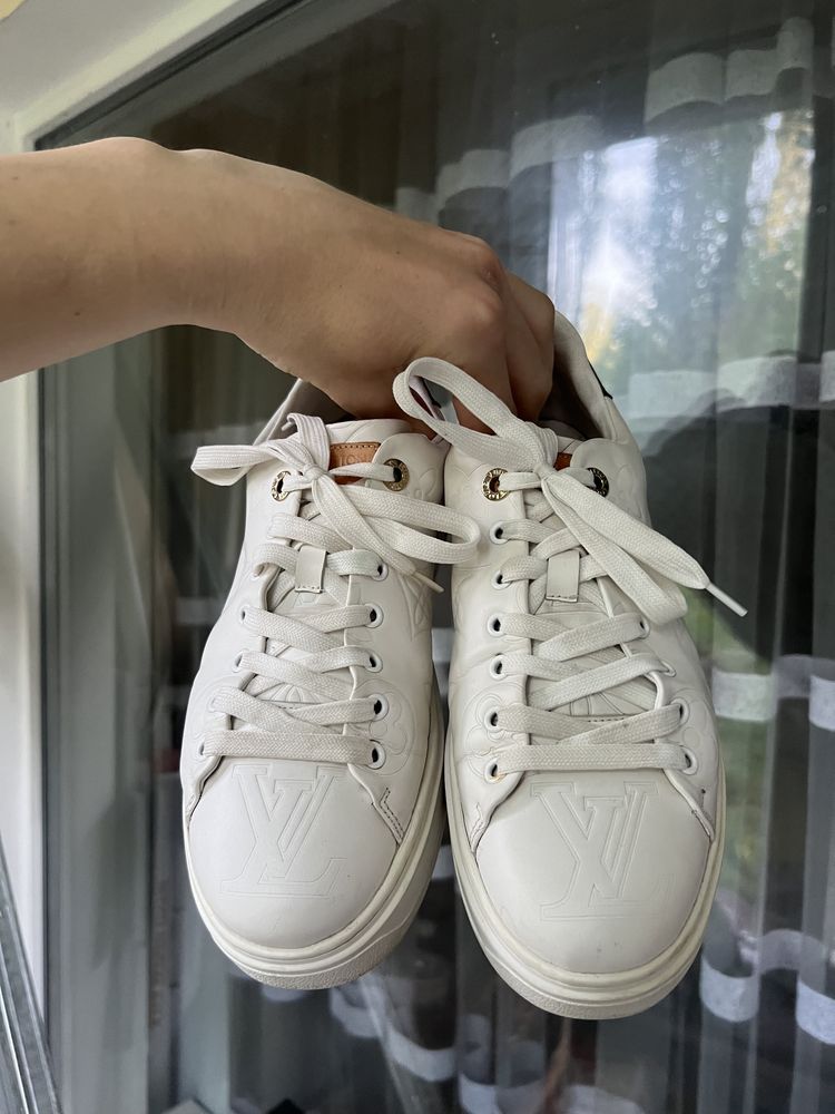 Кросівки Louis Vuitton Trainer Time Out Monogram White EUR 38 25 см