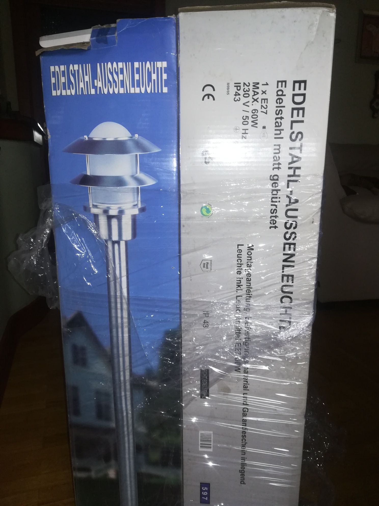 Lampa zewnętrzna stojąca wys. 100 cm