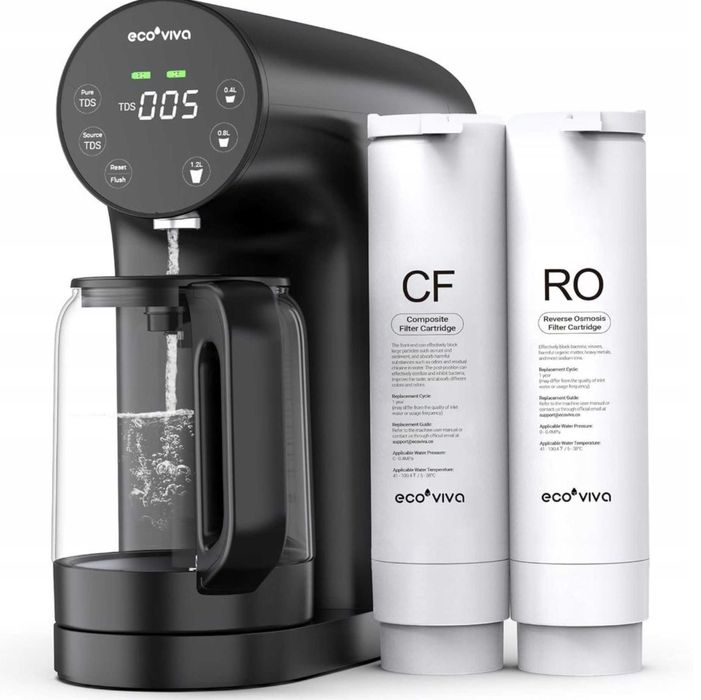 Ecoviva WP-RO-200 filtr odwróconej osmozy do wody pitnej + dzbanek