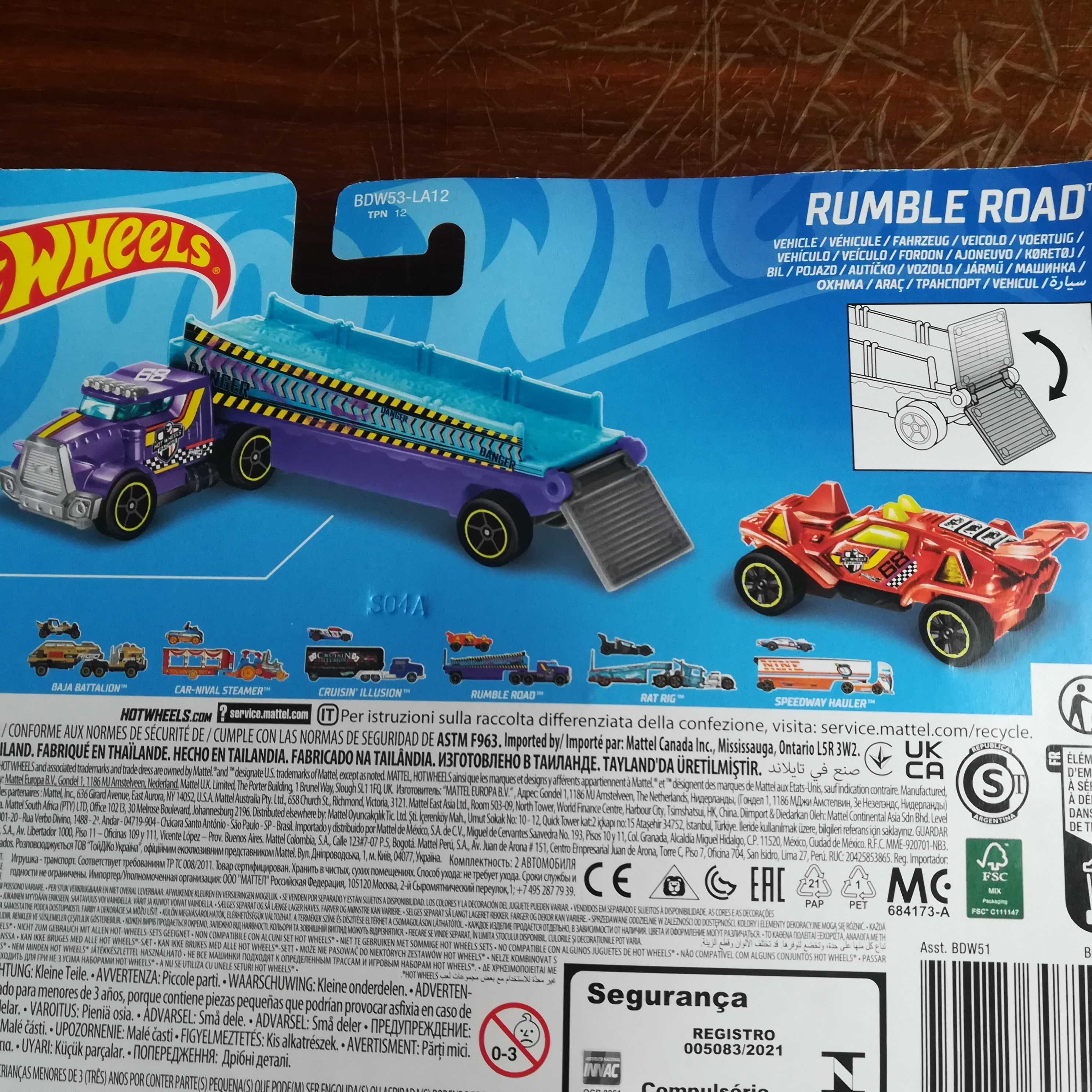 Ciężarówka Hot Wheels Super Rigs Rumble Road Mattel