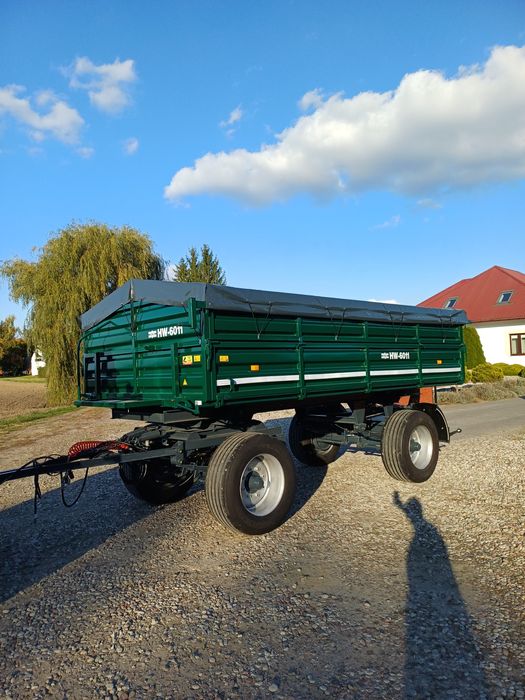Przyczepa wywrotka 6 ton hw 60.11 hl 60 thk d55 po odbudowie 9 ton