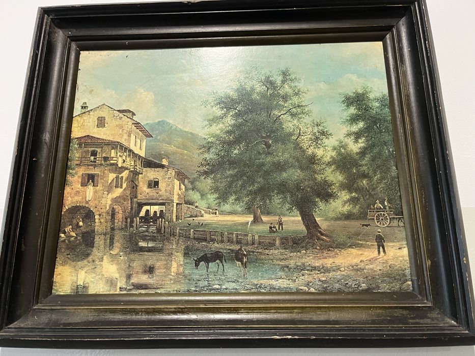 Obraz malowany na plycie