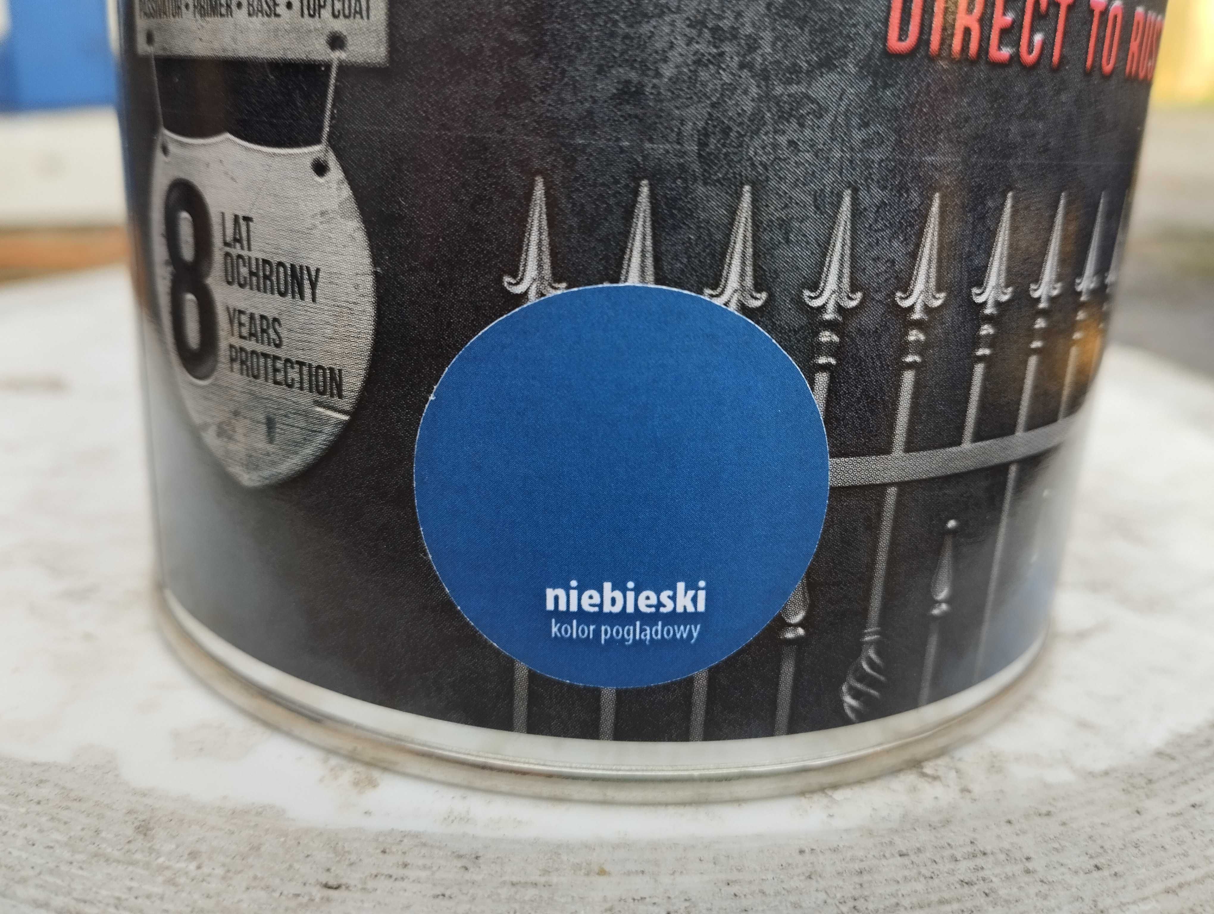 Farba na Rdzę Antykorozyjna do Metalu 4in1 Podkład Grunt jak HAMMERITE