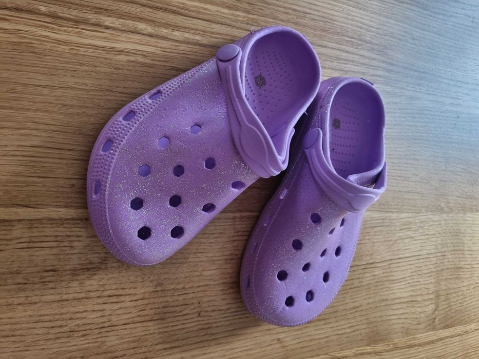 Klapki typu Crocs fioletowe rozmiar 31