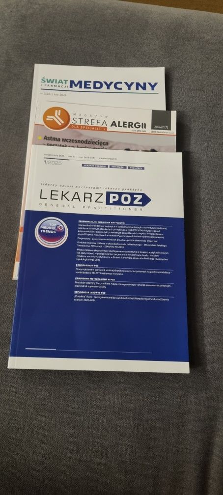 Czasopisma/gazety medyczne dla lekarzy