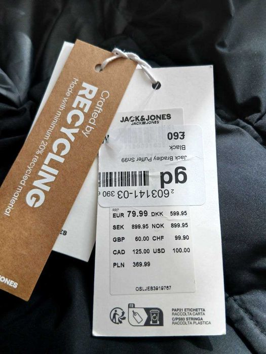 Оригінал Jack & Jones Puffer Jacket 12256974 куртка курточка