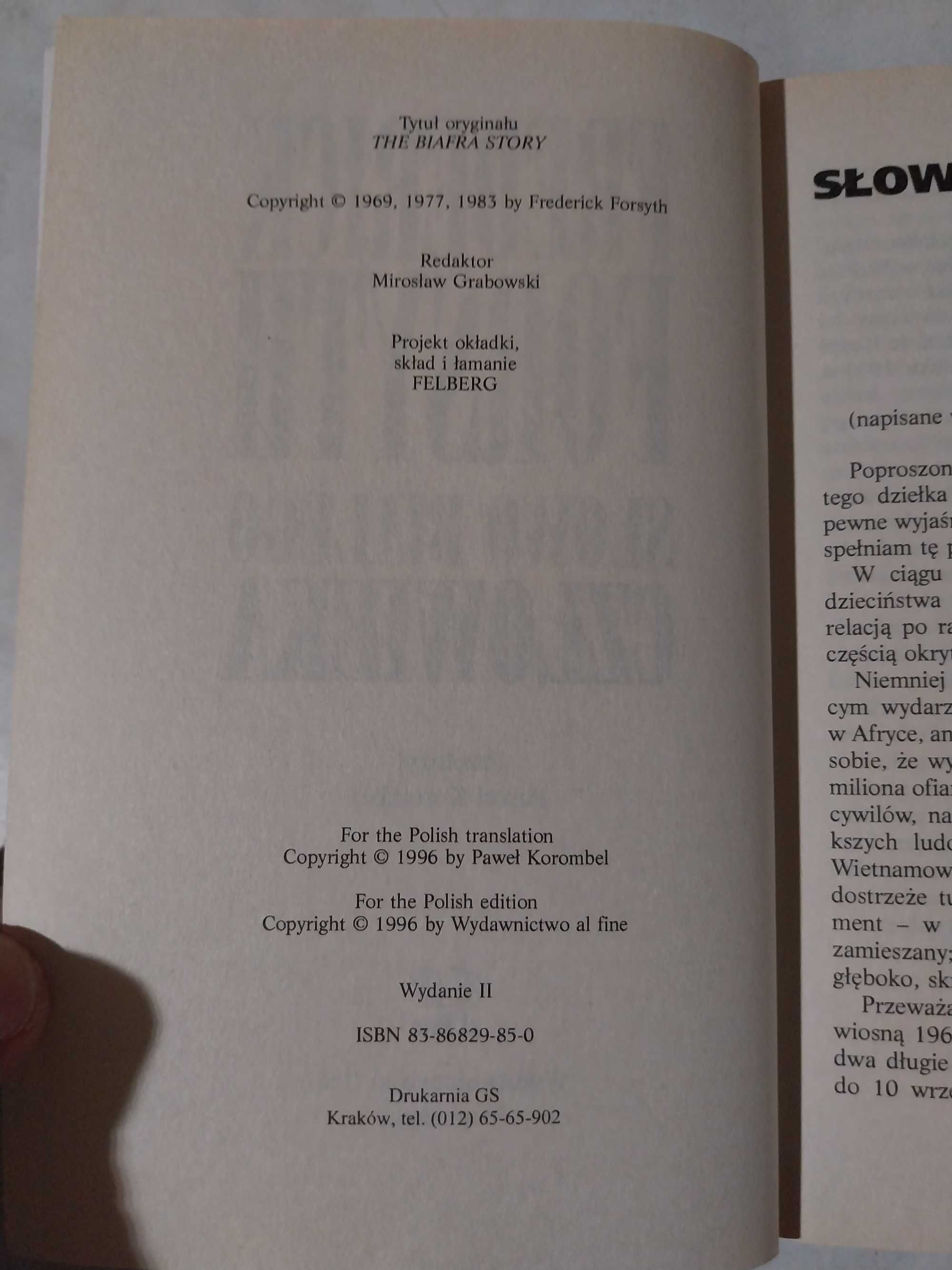 Frederick Forsyth - Słowo białego człowieka