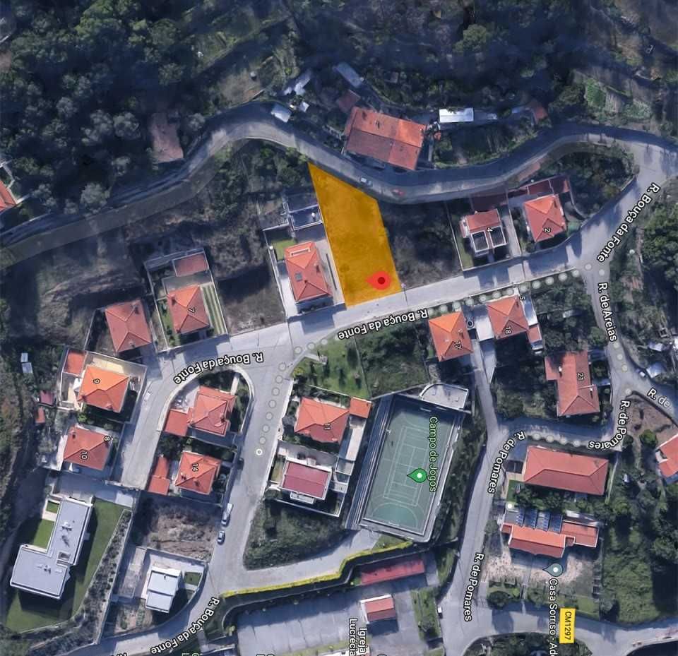 Terreno urbano com 740m2 para casa individual em Santa Lucrécia,Braga.