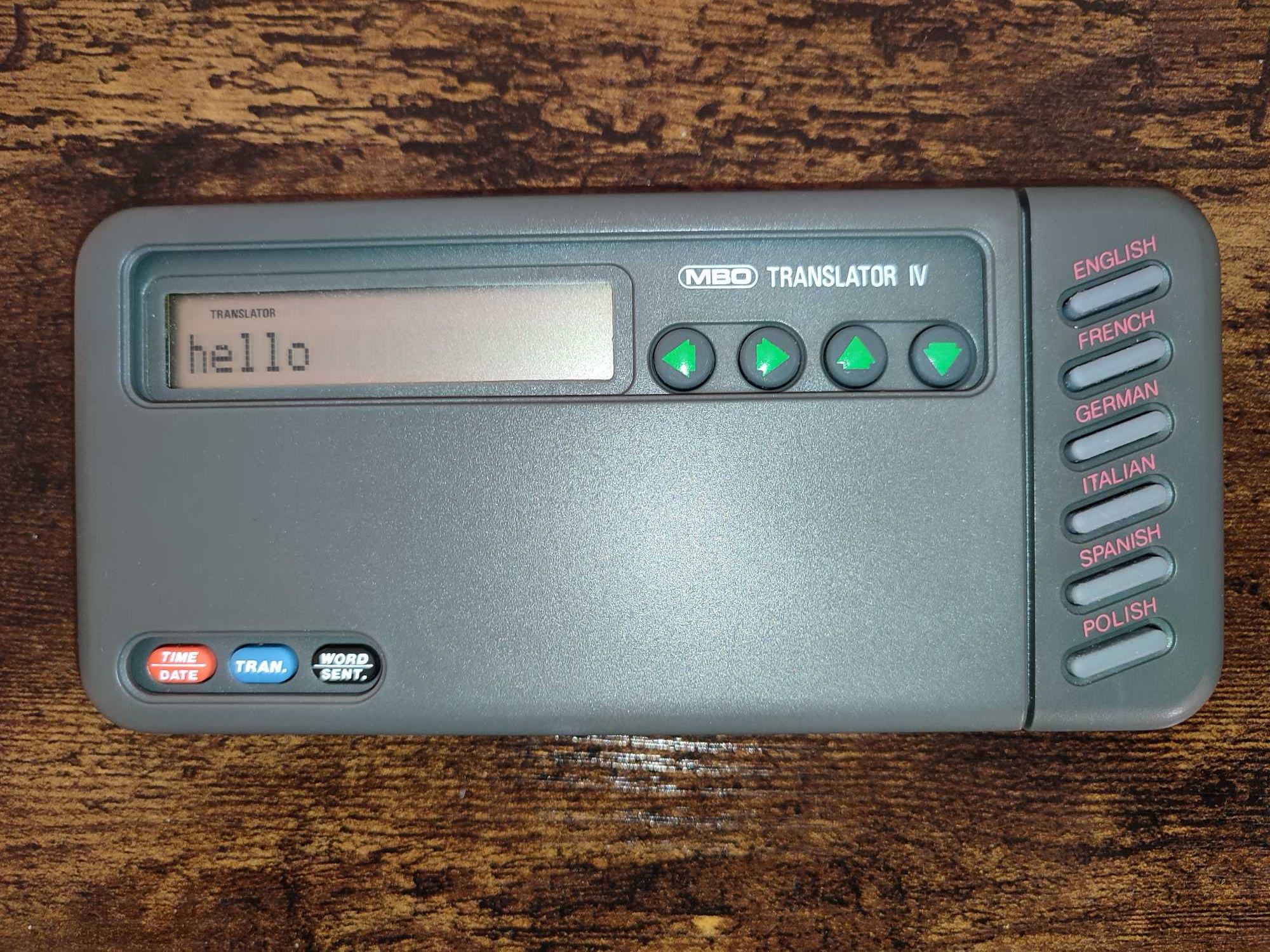 Retro tłumacz MBO Translator IV